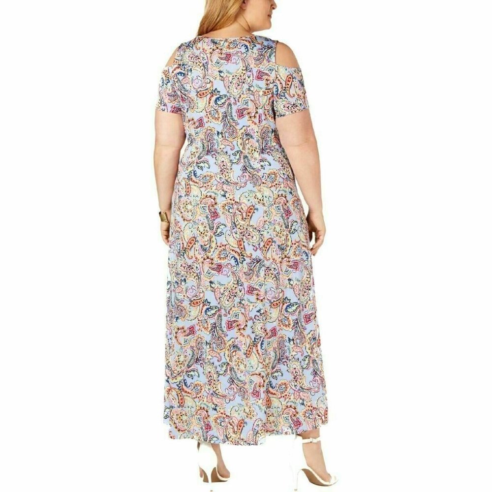NY Collection cold shoulder petite maxi dress 1XP - Picture 2 of 9